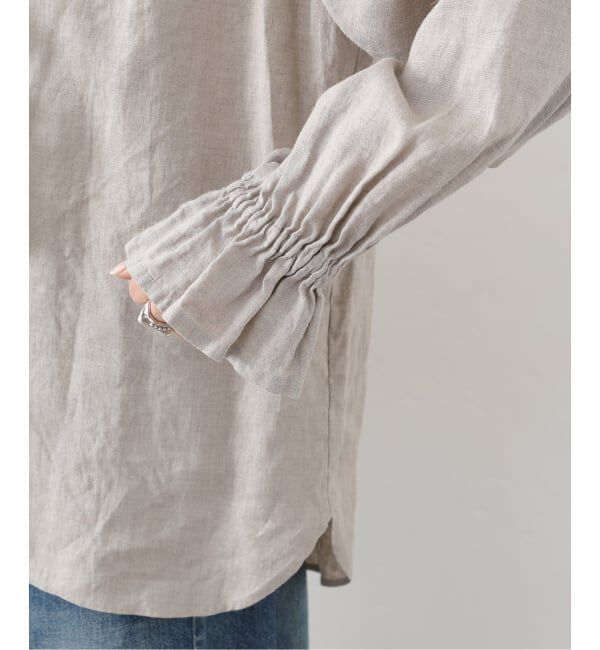 journal standard luxe「《予約》フレンチリネン フリルパフブラウス」|シャツ・ブラウス|