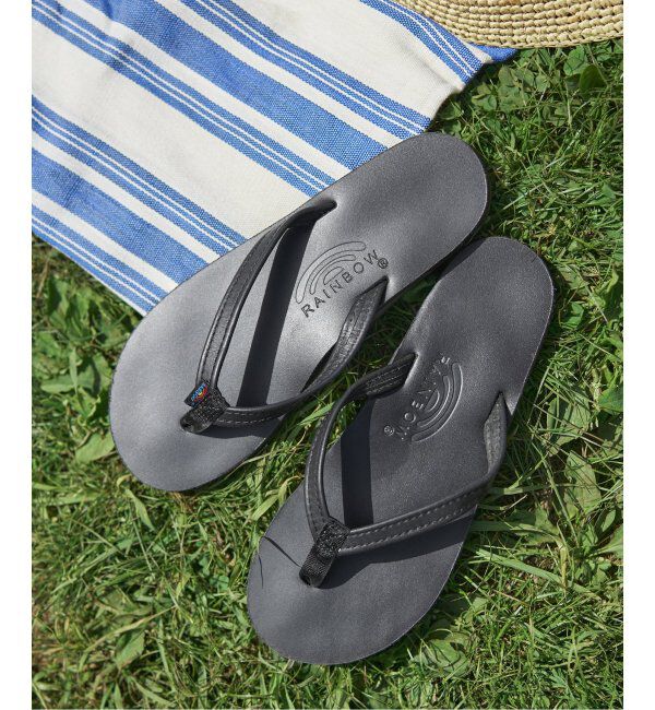 FRAMeWORK「≪追加≫RAINBOW SANDALS SINGLE LAYER LETHER2/1 N」|サンダル|ブラック