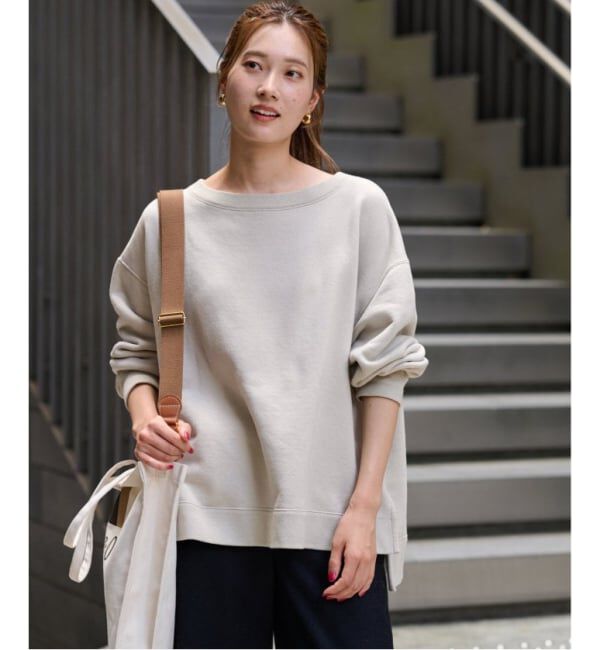 FRAMeWORK「≪一部カラーWEB限定 / 追加≫ボートネックワイドスウェット」|スウェット・ジャージ|