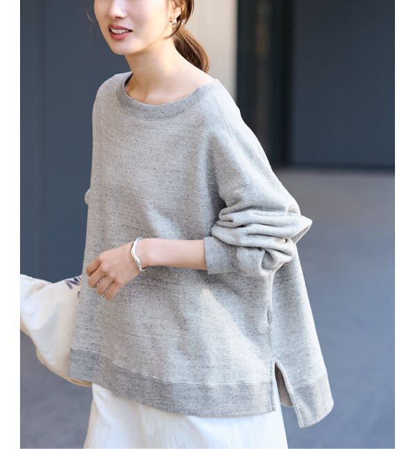 FRAMeWORK「≪一部カラーWEB限定 / 追加≫ボートネックワイドスウェット」|スウェット・ジャージ|グレーA