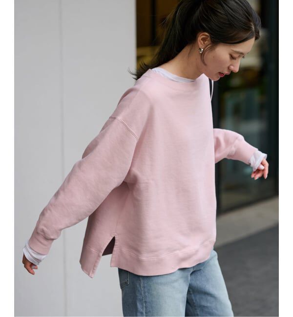 FRAMeWORK「≪一部カラーWEB限定 / 追加≫ボートネックワイドスウェット」|スウェット・ジャージ|ピンク