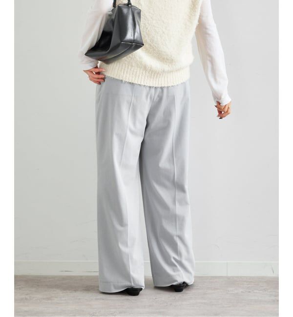 U by SPICK&SPAN「シアースラックスパンツ」|スラックス|