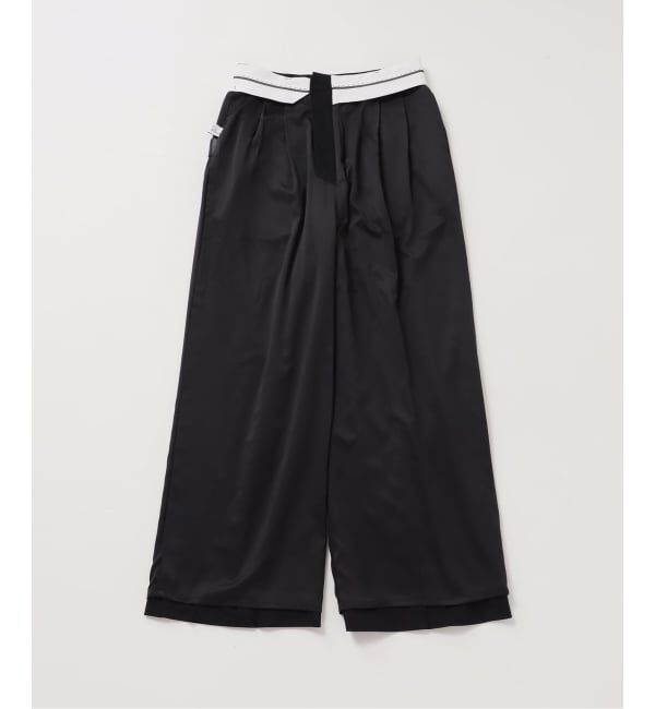 U by SPICK&SPAN「シアースラックスパンツ」|スラックス|