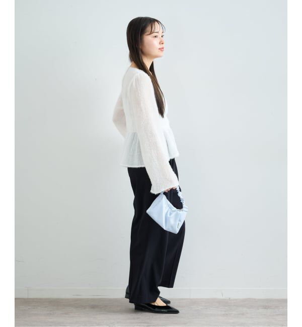 U by SPICK&SPAN「シアースラックスパンツ」|スラックス|