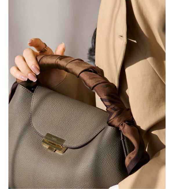 NOBLE「LE SCARF/レスカーフ STRIPED SCARF 80cm」|バンダナ・スカーフ|