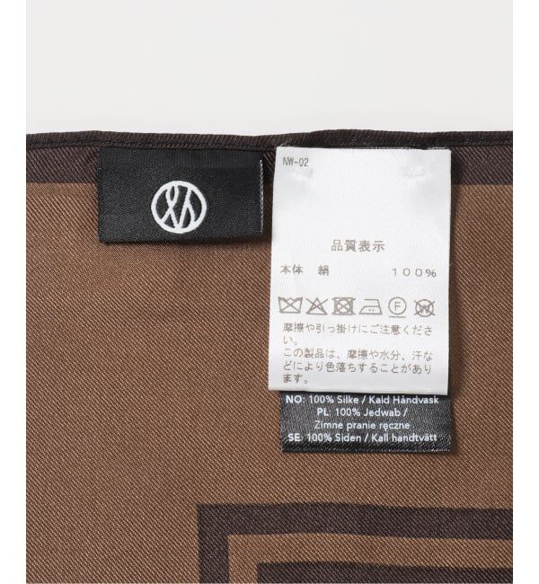 NOBLE「LE SCARF/レスカーフ STRIPED SCARF 80cm」|バンダナ・スカーフ|