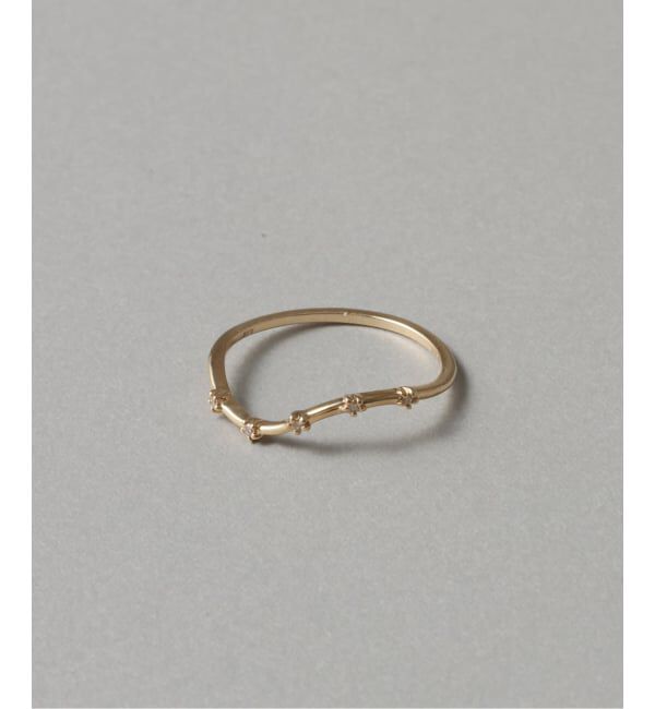 Lilas by Spick&Span「《予約》ウェーブステーションダイヤリング K10」|リング|