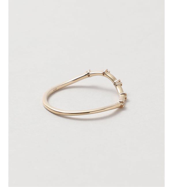 Lilas by Spick&Span「《予約》ウェーブステーションダイヤリング K10」|リング|