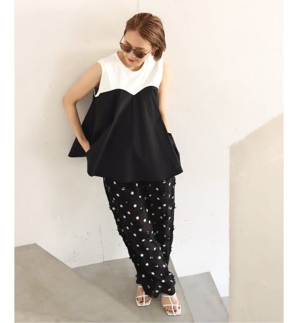 Spick and Span「《追加予約》crinkle crinkle crinkle 3D embroidery dot pants」|その他|