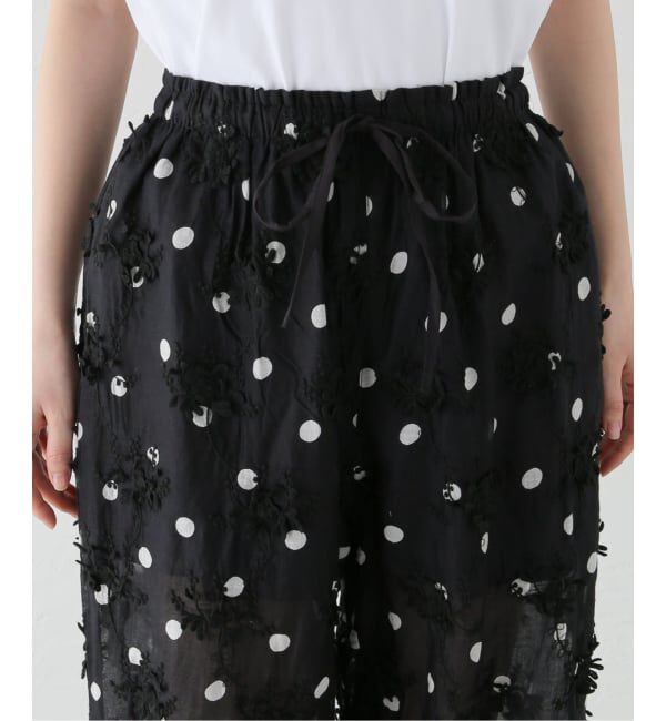 Spick and Span「《追加予約》crinkle crinkle crinkle 3D embroidery dot pants」|その他|