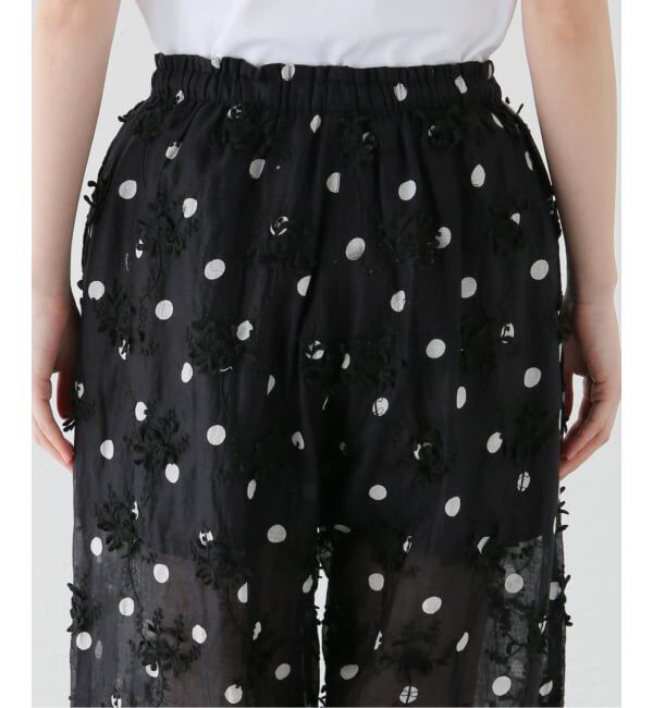 Spick and Span「《追加予約》crinkle crinkle crinkle 3D embroidery dot pants」|その他|