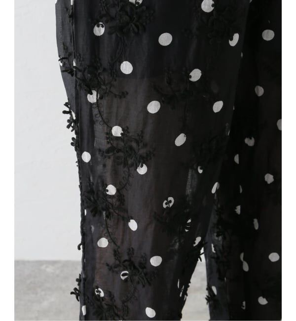 Spick and Span「《追加予約》crinkle crinkle crinkle 3D embroidery dot pants」|その他|