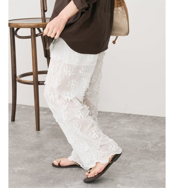 Spick and Span「《予約》crinkle crinkle crinkle sheer cotton 3D embroidery easy」|その他|