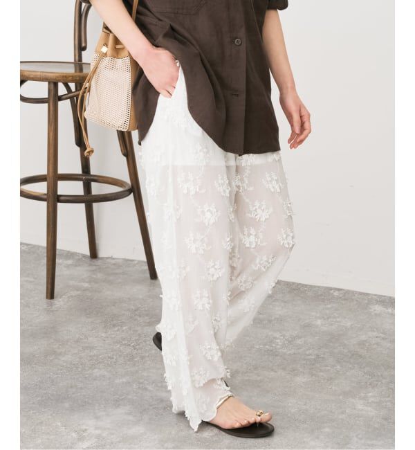 Spick and Span「《予約》crinkle crinkle crinkle sheer cotton 3D embroidery easy」|その他|