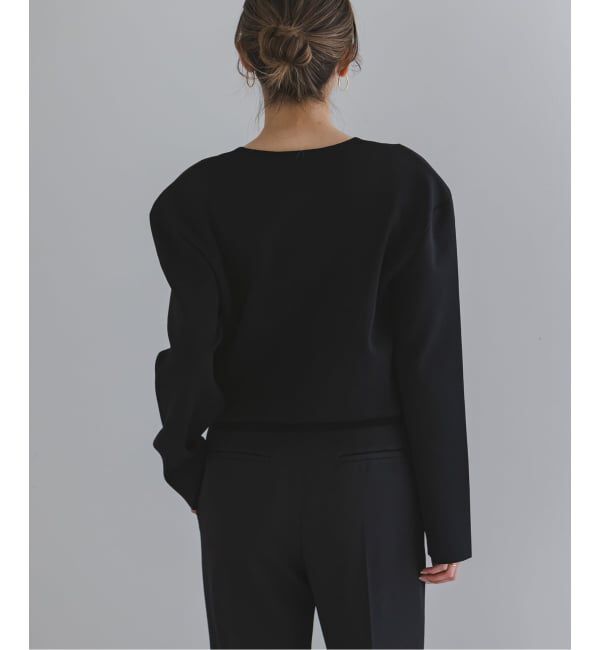 NOBLE「ELENI/エルニ ショルダーパッドVネックニット」|ニット・セーター|