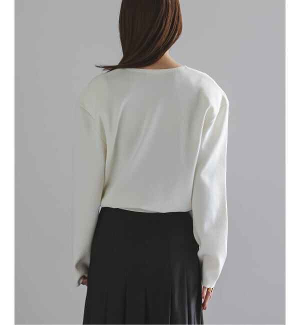 NOBLE「ELENI/エルニ ショルダーパッドVネックニット」|ニット・セーター|