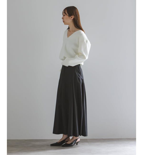 NOBLE「ELENI/エルニ ショルダーパッドVネックニット」|ニット・セーター|