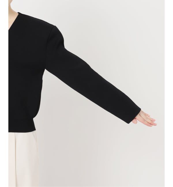 NOBLE「ELENI/エルニ ショルダーパッドVネックニット」|ニット・セーター|