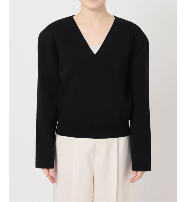 NOBLE「ELENI/エルニ ショルダーパッドVネックニット」|ニット・セーター|