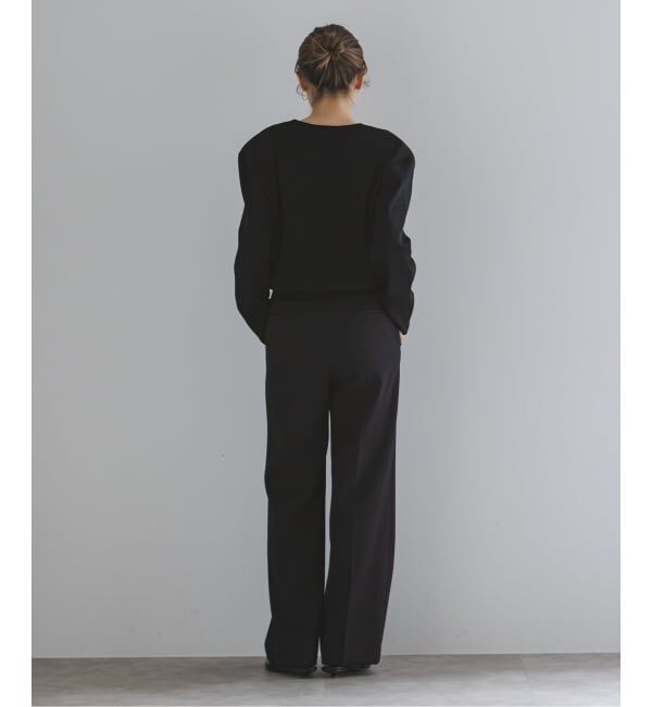 NOBLE「ELENI/エルニ ショルダーパッドVネックニット」|ニット・セーター|