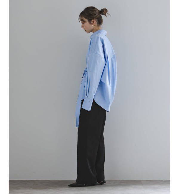 NOBLE「ELENI/エルニ ビブラートコットンベルトシャツ」|シャツ・ブラウス|