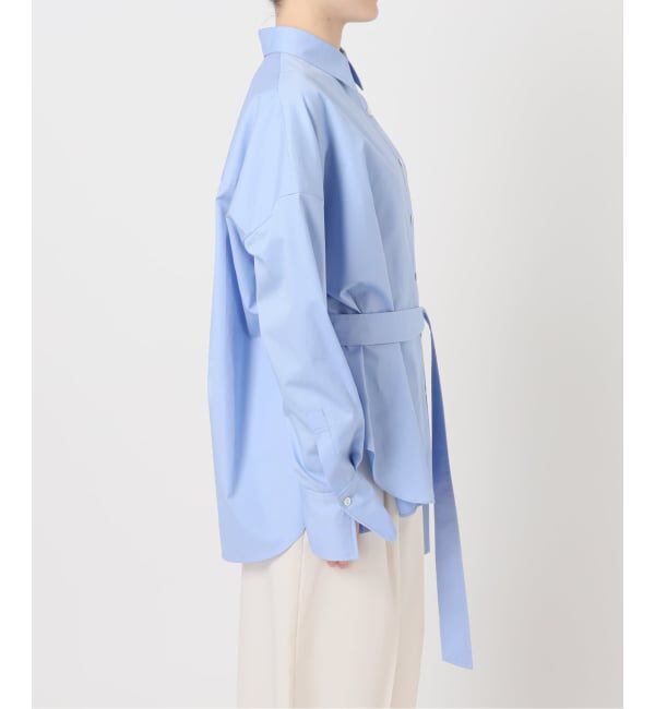 NOBLE「ELENI/エルニ ビブラートコットンベルトシャツ」|シャツ・ブラウス|