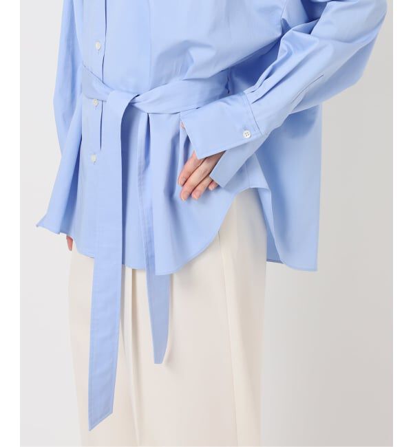 NOBLE「ELENI/エルニ ビブラートコットンベルトシャツ」|シャツ・ブラウス|