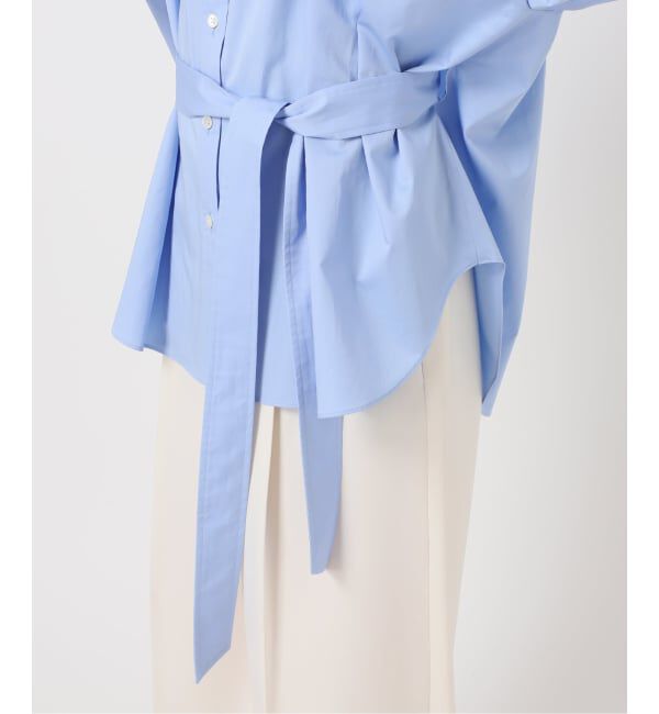 NOBLE「ELENI/エルニ ビブラートコットンベルトシャツ」|シャツ・ブラウス|