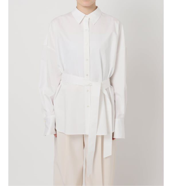 NOBLE「ELENI/エルニ ビブラートコットンベルトシャツ」|シャツ・ブラウス|