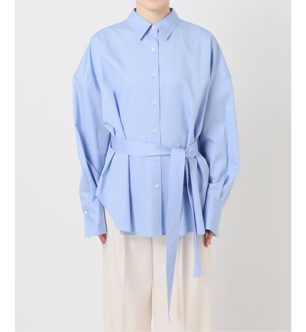 NOBLE「ELENI/エルニ ビブラートコットンベルトシャツ」|シャツ・ブラウス|