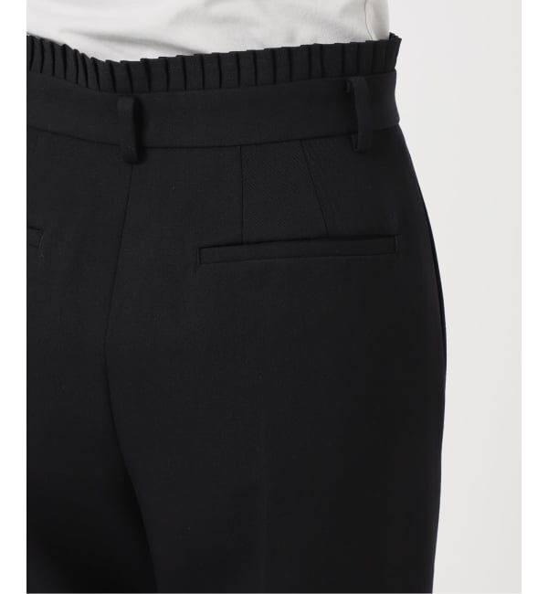 NOBLE「ELENI/エルニ ウールギャバプリーツベルトパンツ」|スラックス|