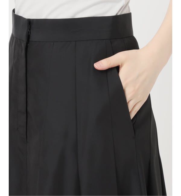 NOBLE「ELENI/エルニ シルクナイロンタフタタックスカート」|スカート|
