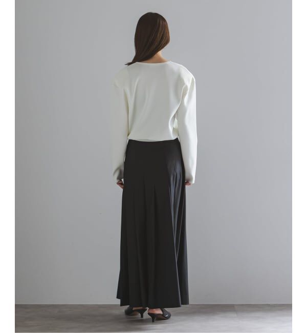 NOBLE「ELENI/エルニ シルクナイロンタフタタックスカート」|スカート|