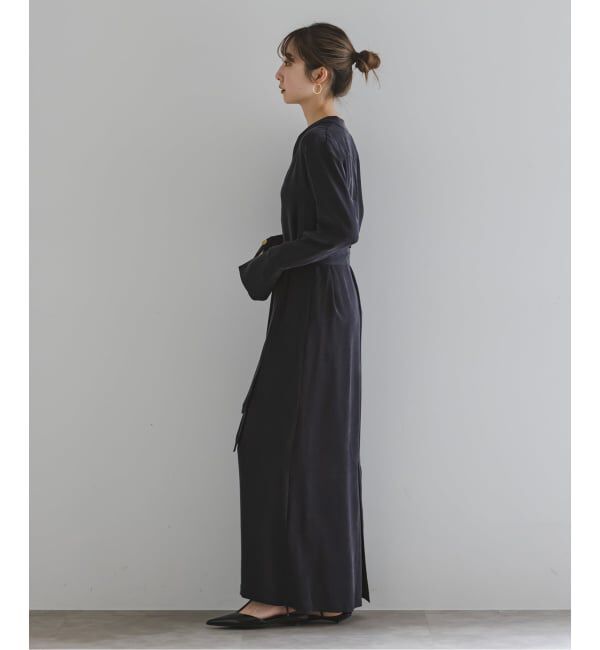 NOBLE「ELENI/エルニ キュプラサテンリーンワンピース」|ワンピース|