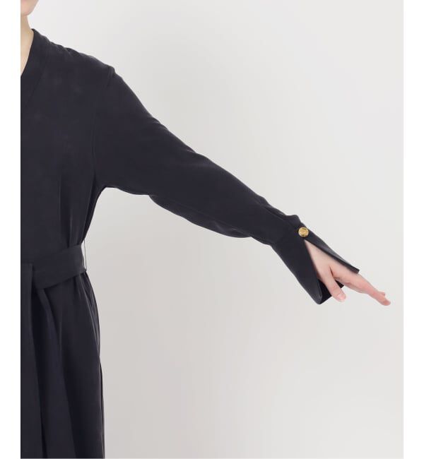 NOBLE「ELENI/エルニ キュプラサテンリーンワンピース」|ワンピース|