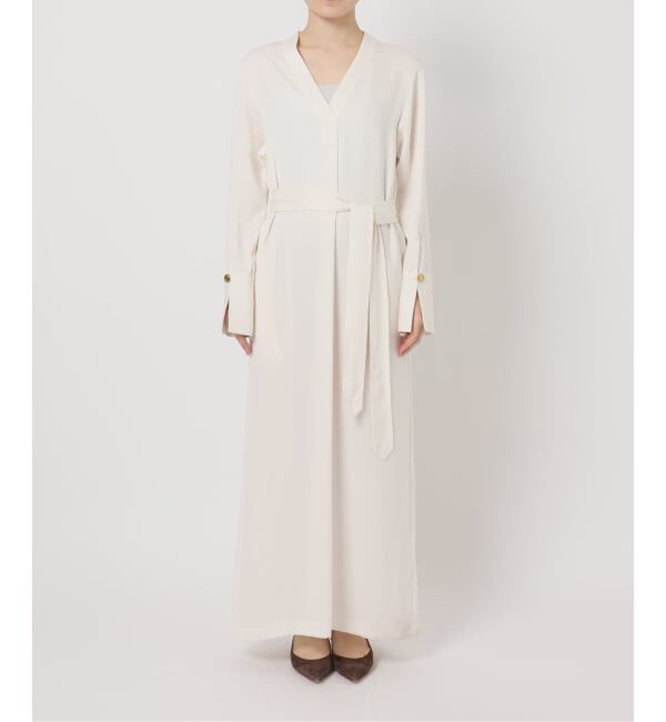 NOBLE「ELENI/エルニ キュプラサテンリーンワンピース」|ワンピース|