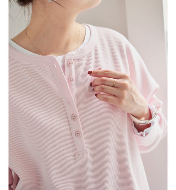 Spick and Span「《新色有り / 追加予約》2枚SETヘンリーネックプルオーバー」|Tシャツ・カットソー|