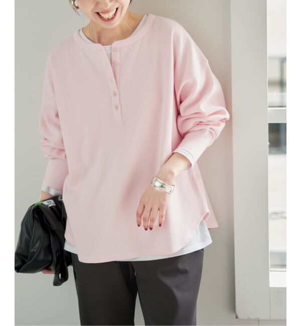 Spick and Span「《新色有り / 追加予約》2枚SETヘンリーネックプルオーバー」|Tシャツ・カットソー|