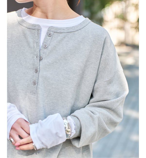 Spick and Span「《新色有り / 追加予約》2枚SETヘンリーネックプルオーバー」|Tシャツ・カットソー|