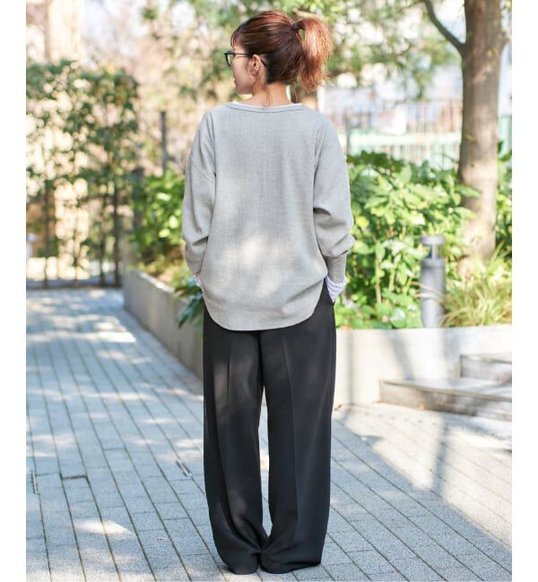 Spick and Span「《新色有り / 追加予約》2枚SETヘンリーネックプルオーバー」|Tシャツ・カットソー|