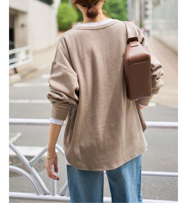 Spick and Span「《新色有り / 追加予約》2枚SETヘンリーネックプルオーバー」|Tシャツ・カットソー|