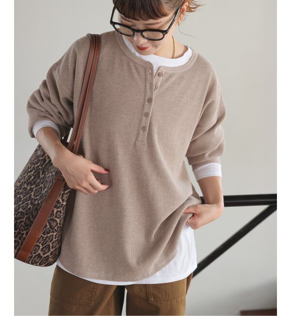 Spick and Span「《新色有り / 追加予約》2枚SETヘンリーネックプルオーバー」|Tシャツ・カットソー|