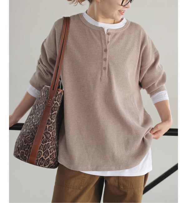 Spick and Span「《新色有り / 追加予約》2枚SETヘンリーネックプルオーバー」|Tシャツ・カットソー|