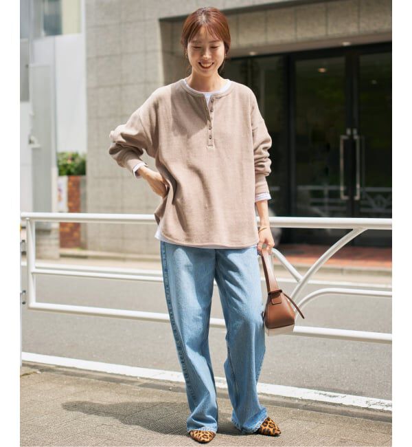 Spick and Span「《新色有り / 追加予約》2枚SETヘンリーネックプルオーバー」|Tシャツ・カットソー|