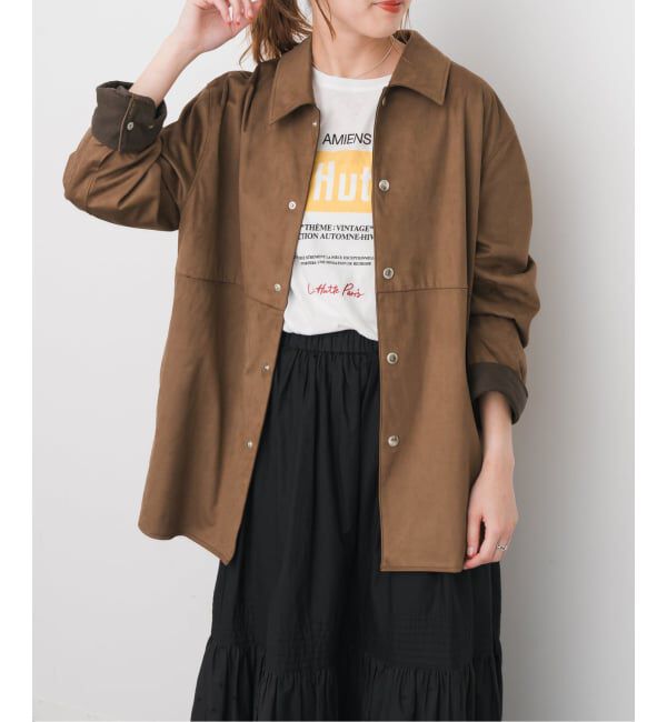 Spick and Span「《追加予約》フェイクスエードオープンカラージャケット」|その他|