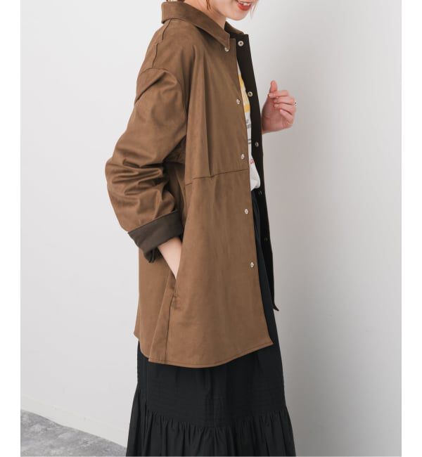 Spick and Span「《追加予約》フェイクスエードオープンカラージャケット」|その他|