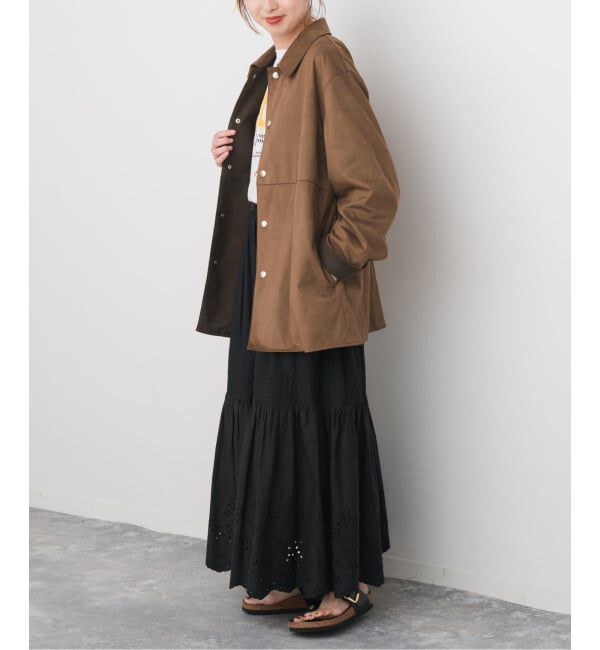 Spick and Span「《追加予約》フェイクスエードオープンカラージャケット」|その他|