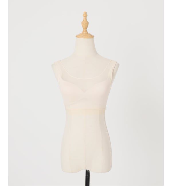 NOBLE「《追加予約》NICENICE MOMENT/ナイスナイスモーメント MESH BRA TANK」|インナー|ベージュ