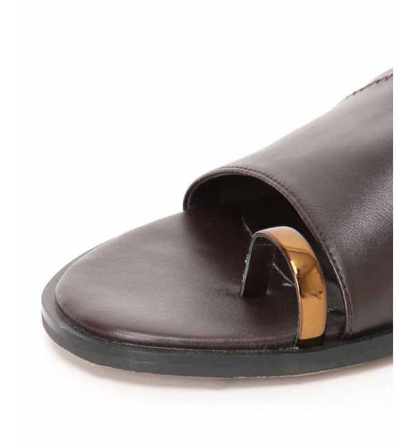 NOBLE「《追加予約・パーツ別注》LE VERNIS/ルベル二 Toe ring sandals」|サンダル|