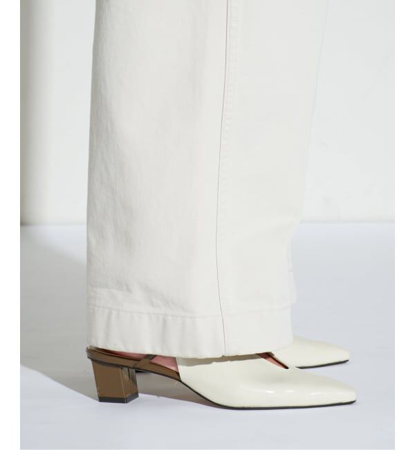 GRISE「《追加予約》GRISE4cmナロースクエアウェーブスリングバック」|パンプス|